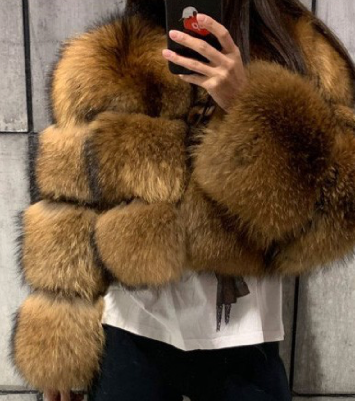 "Fur Baby" Cropped Coat