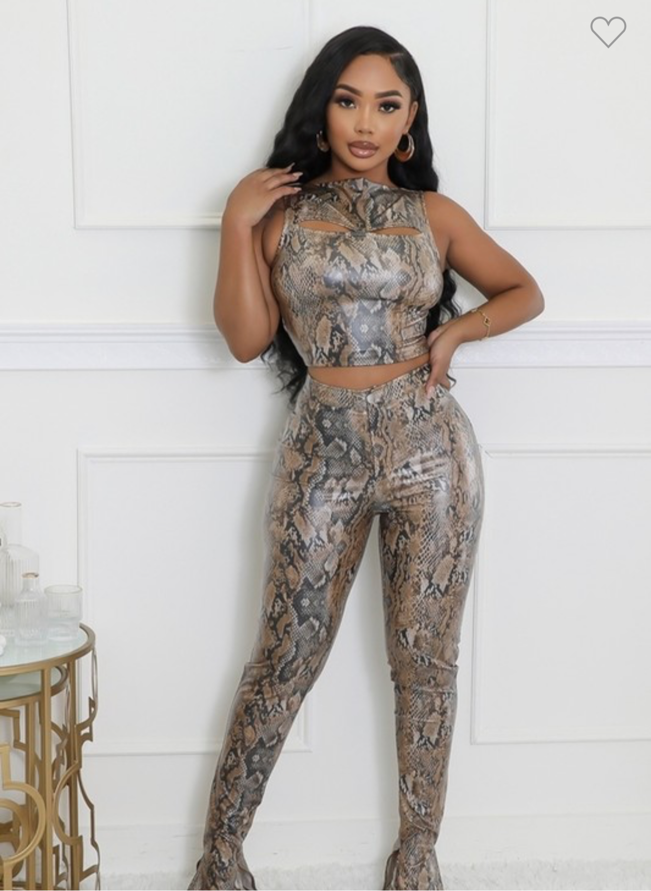 "Ivory Girl" Snake Skin Set
