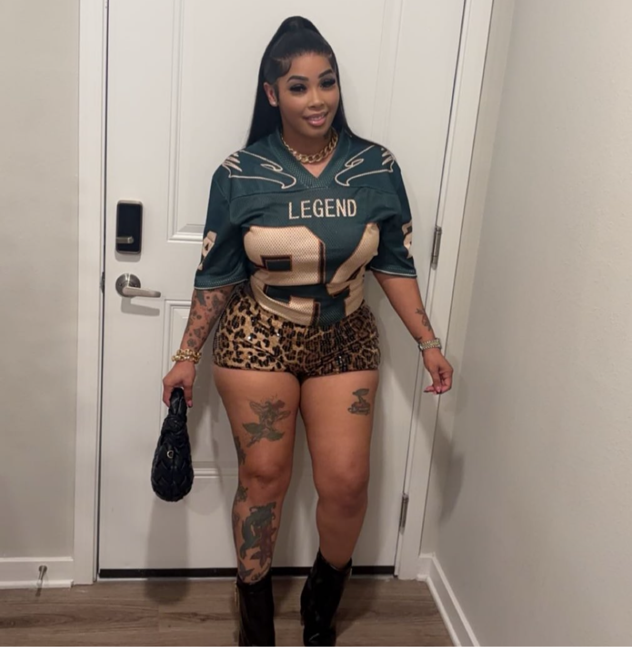 "Latto" Cheetah Print Shorts