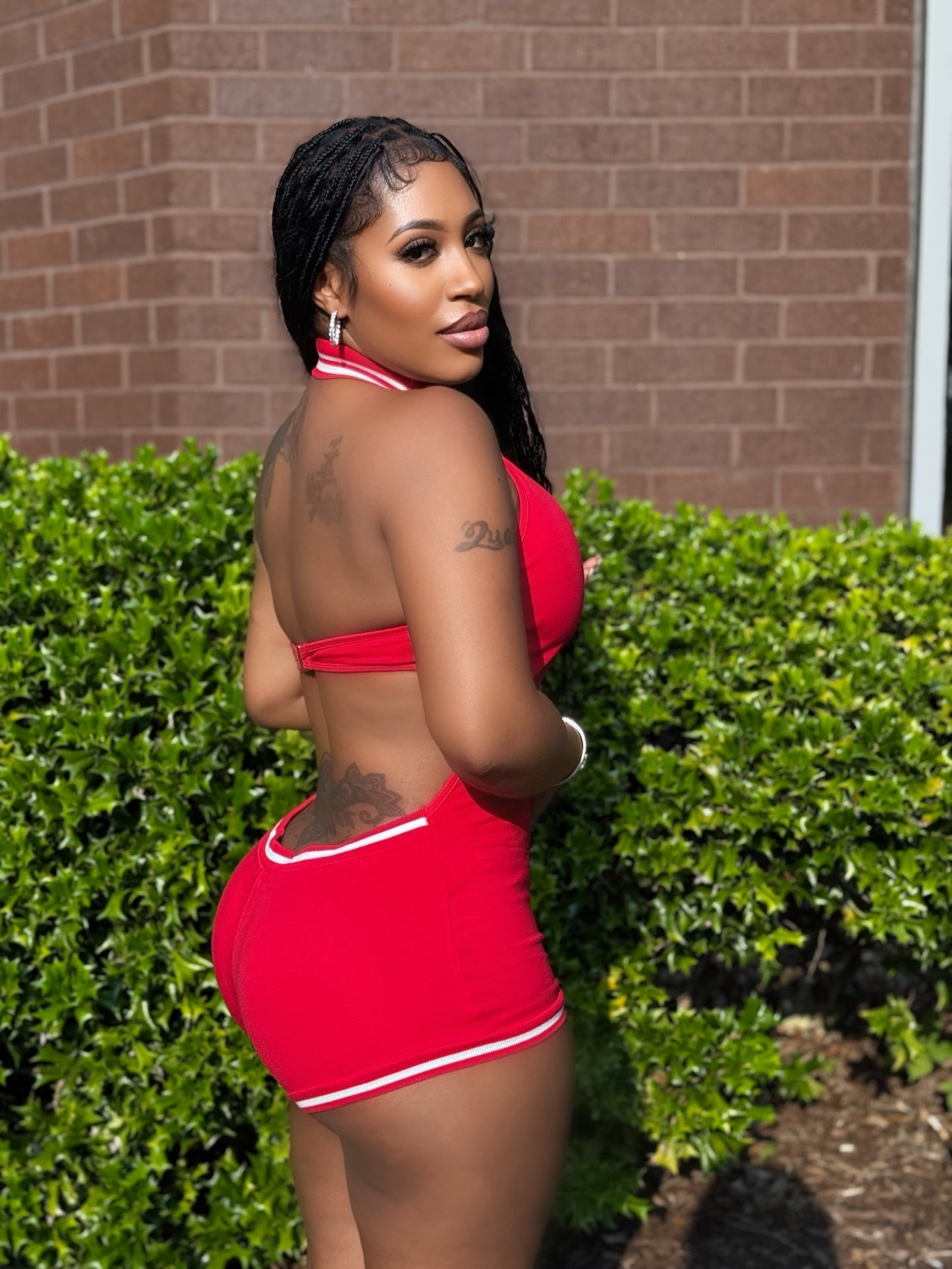 "Red Spice" Romper